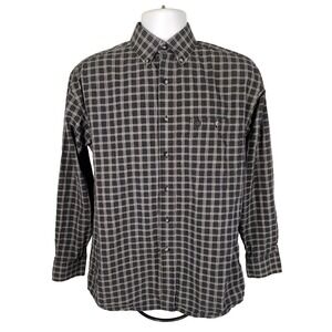 Wrangler George Straight Cowboy Cut Men's M Black Shirt Button Down Long Sleeves